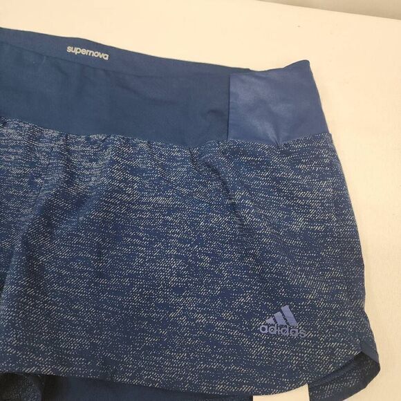 Adidas Size Large Supernova Glide Running Shorts Navy NWT Athletic Active U - Picture 4 of 9